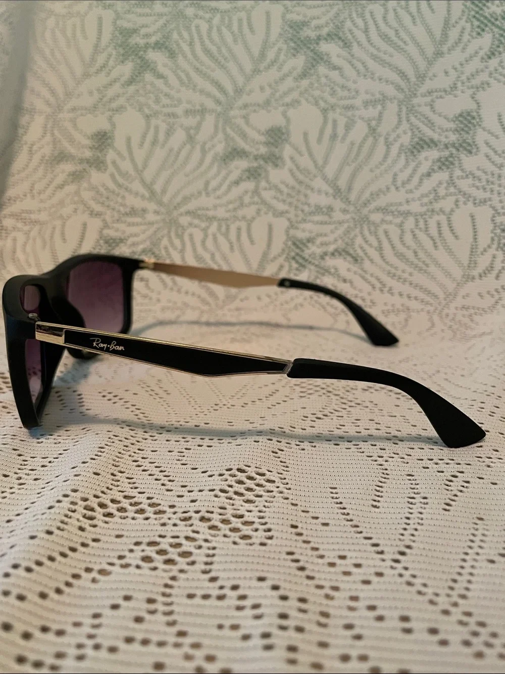 Ray-Ban Black Frame Sunglasses with Black Gradient Lenses